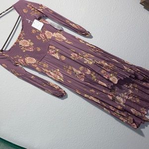 Floral high low dress